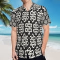 thumbnail image 5 of High Quality Hawaiian Shirts for Men Short Sleeve Aloha Beach Shirt Floral Summer Casual Button Down Shirts Blouses BRXC56, 5 of 7