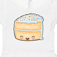 thumbnail image 4 of Inktastic Cute Smiling Cake with Confetti Sprinkles Girls Baby Dress, 4 of 5
