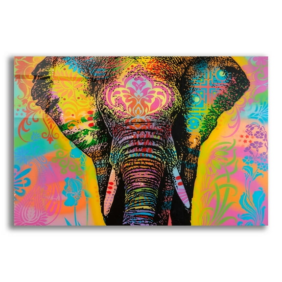 Epic Art 'Eleph' by Dean Russo, Acrylic Glass Wall Art, 16"x12"