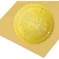 thumbnail image 2 of 25PCS Lion Pattern Gold Foil Embossed Stickers Embossed Envelope Seal Labels for Invitations Party Favors Decor, 2 of 9