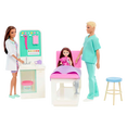 thumbnail image 2 of Barbie Careers Care Facility Playset with 4 Dolls & 25 Furniture & Storytelling Pieces, 2 of 6