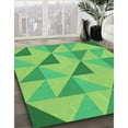 thumbnail image 2 of Ahgly Company Indoor Square Patterned Emerald Green Area Rugs, 6' Square, 2 of 6