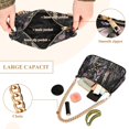 thumbnail image 2 of FORMRS Womens Shoulder Bag with Chain Strap Clutch Purse Cute Tote Handbag, Dark Flowers Pattern, 2 of 7