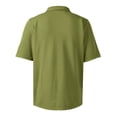 thumbnail image 4 of CCRFTGI Mens Polo Shirts Short Sleeve Polo Shirt Lightweight Casual Golf Shirts Collared T Shirt Army Green L, 4 of 5