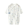 thumbnail image 3 of PIWHJQK Newborn Bodysuit Newborn Solid Cotton Long Side Snap Closure Infant Outfits, 3 of 4