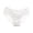 White, variant on Women's Bow Cut Hollow Low Waist Seamless Satin Triangle Underwear RD2 XL