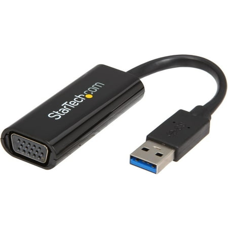 StarTech.com USB32VGAES Slim USB 3.0 to VGA External Video Card Multi Monitor Adapter - USB Graphics Card - Portable USB Video Card - 1920x1200/1080p