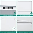 thumbnail image 5 of Dextrus Metal Shoe Cabinet with 3 Drawers and Gooseneck Drawer, 5 of 8