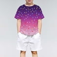 thumbnail image 2 of CONZONE Child Kids Boys Tee Shirts Short Sleeved Graphic Print Crew Neck Summer Fashion Comfort Tops Black Size 3-4 Years, 2 of 4