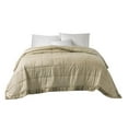 thumbnail image 4 of Oversized Down Alternative Blanket with Satin Trim, Bedding Quilt Lightweight Comforter Soft Thin Quilted Blanket for All Seasons (Full/Queen, taupe), 4 of 6