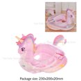 thumbnail image 1 of Baby Inflatable Swimming Rings Baby Float Circle Swimming Inflatable Infant Floating Swim Pool Accessories Sunshade Circle Toys Pink Rainbow Horse, 1 of 6