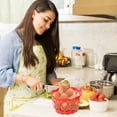 thumbnail image 4 of 12pcs Plastic Egg Embalse Basking Fruit Soporte Holder Hollow-Out Cesta para Supermercado, 4 of 8