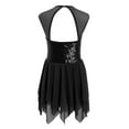 thumbnail image 2 of Aislor Kids Girls High-Low Chiffon Sequined Lyrical Dance Leotard Dress Ballet Modern Contemporary Dancewear, 2 of 7