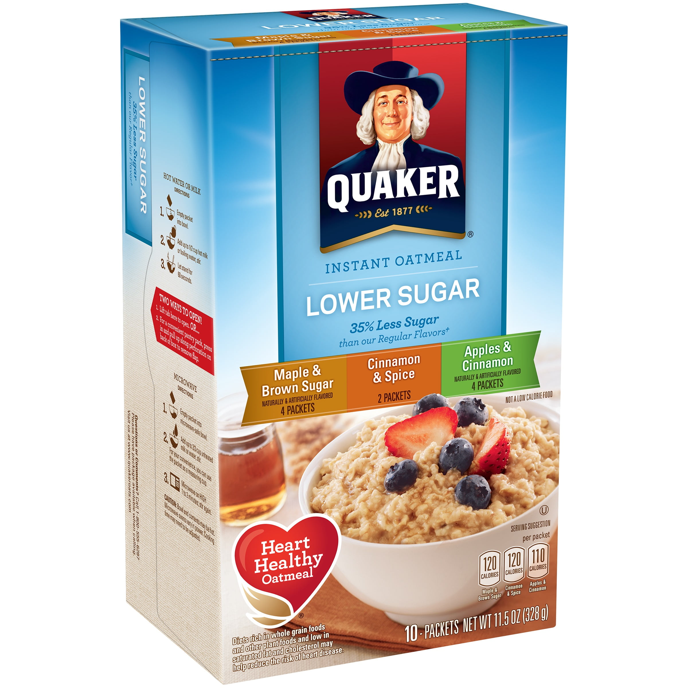Quaker Low Sugar Apple Cinnamon Oatmeal Nutrition Facts Besto Blog