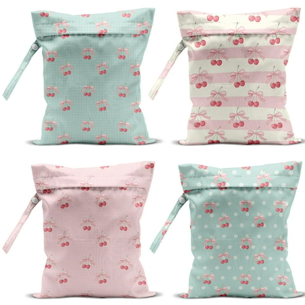 Bolsa húmeda VBCVBGFH, paquete de 4 unidades, impermeable y reutilizable, 25 x 30 cm