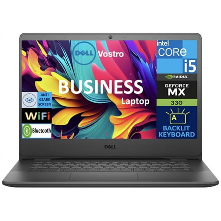 Dell Vostro Business Laptop, 14 Inch Display (11th Gen Intel i5-1135G7 (Beat i7-8550U), 32GB RAM, 512GB PCIe SSD + 1TB HDD, GeForce MX330, Backlit KB, WiFi, Bluetooth, Webcam, USB 3.1, Win 11 Home)