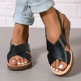 thumbnail image 4 of Mepaouo Womens Orthopedic Wedge Sandals Dressy Summer Comfort Walking Platform Flatform Slip on Shoes, 4 of 6