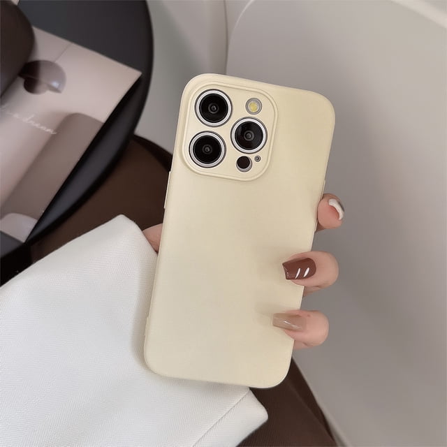 Funda líquida gris avanzada 13 para iPhone 15, funda para teléfono Apple 11 de silicona 14 Pro, funda blanda de color sólido X/12