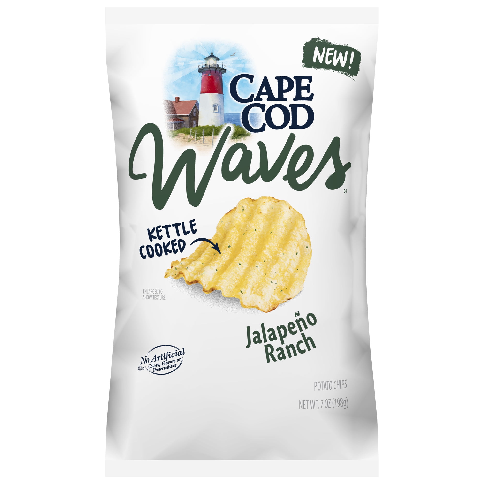 Cape Cod Potato Chips Wavy Cut Jalapeno Ranch Kettle Cooked Chips 7