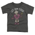 thumbnail image 2 of Sesame Street Gonger Let Him Cook Kids T Shirt (2) for Toddler Boys and Girls, Charcoal, 2 of 4