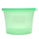 thumbnail image 2 of Contenedor de almacenamiento de alimentos de silicona con sello reutilizable de 1500ml, bolsa de conservación de leche, carne y frutas (verde), 2 of 14