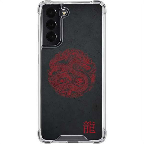Skinit Fantasy & Dragons Red Dragon Galaxy S22 Clear Case