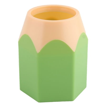 Plastic Desktop Pencil - Unique Bargains Home Office Plastic Desktop Decor Stationery Pencil Pen Holder Container Green