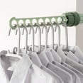 thumbnail image 3 of Honrane Drying Rack Strong Bearing Capacity Space-saving Punch-free Indoor 8 Hole Window Frame Coat Hanger Household Products, 3 of 8