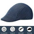 thumbnail image 5 of BadPiggies 4 Pack Men's Newsboy Cap Adjustable Beret Cap Mesh Elastic Driving Hat Ivy Cabbie Flat Cap, 5 of 9