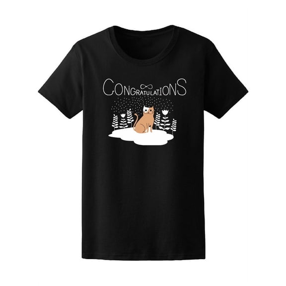 Ginger Cat Under The Snow T-Shirt Women -Image by Shutterstock, Female x-Large