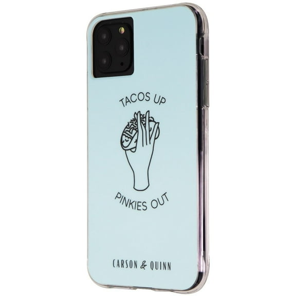 Carson & Quinn Case for iPhone 11 Pro Max/Xs Max - Tacos Up Pinkies Out/Blue