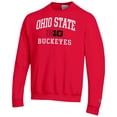 thumbnail image 2 of Men's Champion Scarlet Ohio State Buckeyes Big Ten Powerblend Pullover Sweatshirt, 2 of 3