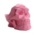 thumbnail image 2 of 1PC Resin Universal Cellphone Holder 3D Skull Geometry Smartphone Stand Desktop Phone Bracket (Pink), 2 of 8