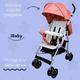 thumbnail image 3 of Carriola Bastón Plegado Compacto Viajera iBaby Piegato Ultra Ligera rosa, 3 of 9