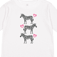 thumbnail image 4 of Inktastic Zebra Cute Safari Animal Girls Long Sleeve Toddler T-Shirt, 4 of 5