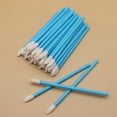 thumbnail image 1 of Nvzi 150 aplicadores de pinceles desechables para labios, aplicadores de lápiz labial negro, pinceles desechables para uñas, varitas de brillo de lápiz labial (azul), 1 of 3