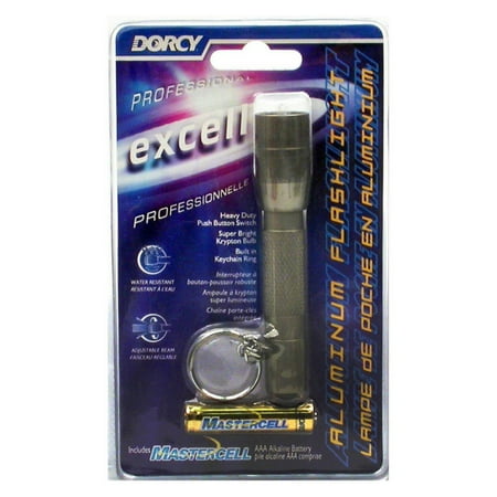 Tail Cap Switch Combo - Dorcy 10-Lumen Water Resistant LED Keychain Flashlight with Tail Cap Push Button Switch, Assorted Colors (46-4001)