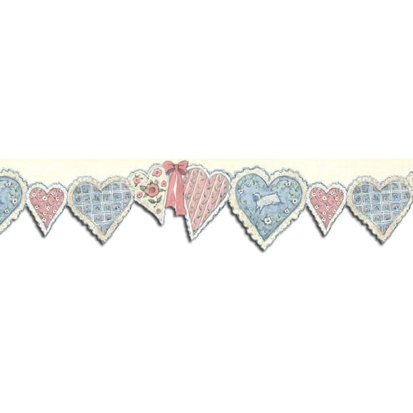 Hearts Wallpaper Border SU75903DC