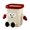 Cream Color, variant on OIUR Cartoon Trash Can 12L/15L Household Waste Bin Open Top Cute Garbage Can with Legs Hands for Kitchen Bathroom Office Bedroom