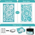 thumbnail image 7 of Moynesa 5'x8' Outdoor Rugs Waterproof, Plastic Straw RV Rugs for Outside, Large Portable RV Outdoor Rugs for Camping, Reversible Flower Picnic Mat for Camper Garden Tent, 7 of 7