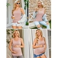 thumbnail image 3 of Ekoauer 3 Pack Sleeveless Pre-Pregnancy Basic Shirt Tunic Tank Top for Women Maternity 3 Pack Stretch Clothes, 3 of 6