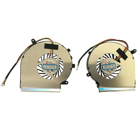 Machinehome 1 Pair Replacement for MSI GE62 GL62 GE72 GL72 GP62 GP72 PE60 PE70 Series CPU Cooling Fan Left + Right