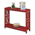 thumbnail image 4 of Convenience Concepts Town Square Console Table, Cranberry Red, 4 of 8