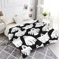thumbnail image 3 of Halloween Ghost Throw Blanket Funny Boo Spooky Black and White Halloween Theme Throw Blanket Cozy Soft Lightweight Flannel Plush Blankets for Bed Couch Living Room Sofa Chair,60x80 Inch, 3 of 6