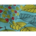 thumbnail image 4 of Ambesonne Nature Quilted Bedspread Set 3 Pcs, Falling Leaves on Blue, King Size, Multicolor, 4 of 5