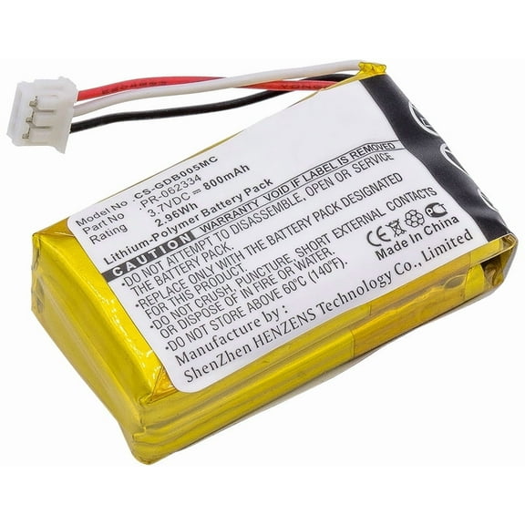 Replacement Battery for Gopro CHDHA-301,Hero  ,Hero HWBL1,Hero Plus,PR-062334,3.7V/800mAh