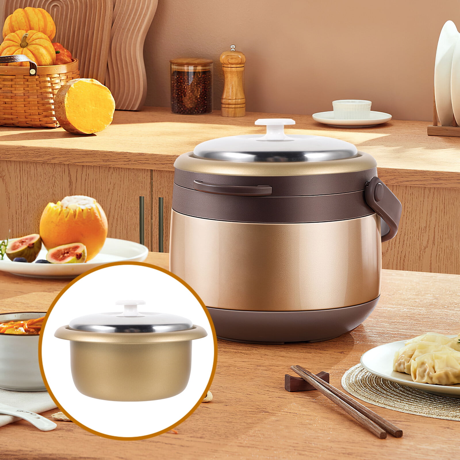 SPT 35-Cup Stainless Steel Rice Cooker with Non-Stick Inner Pot SC-5400SA -  The Home Depot