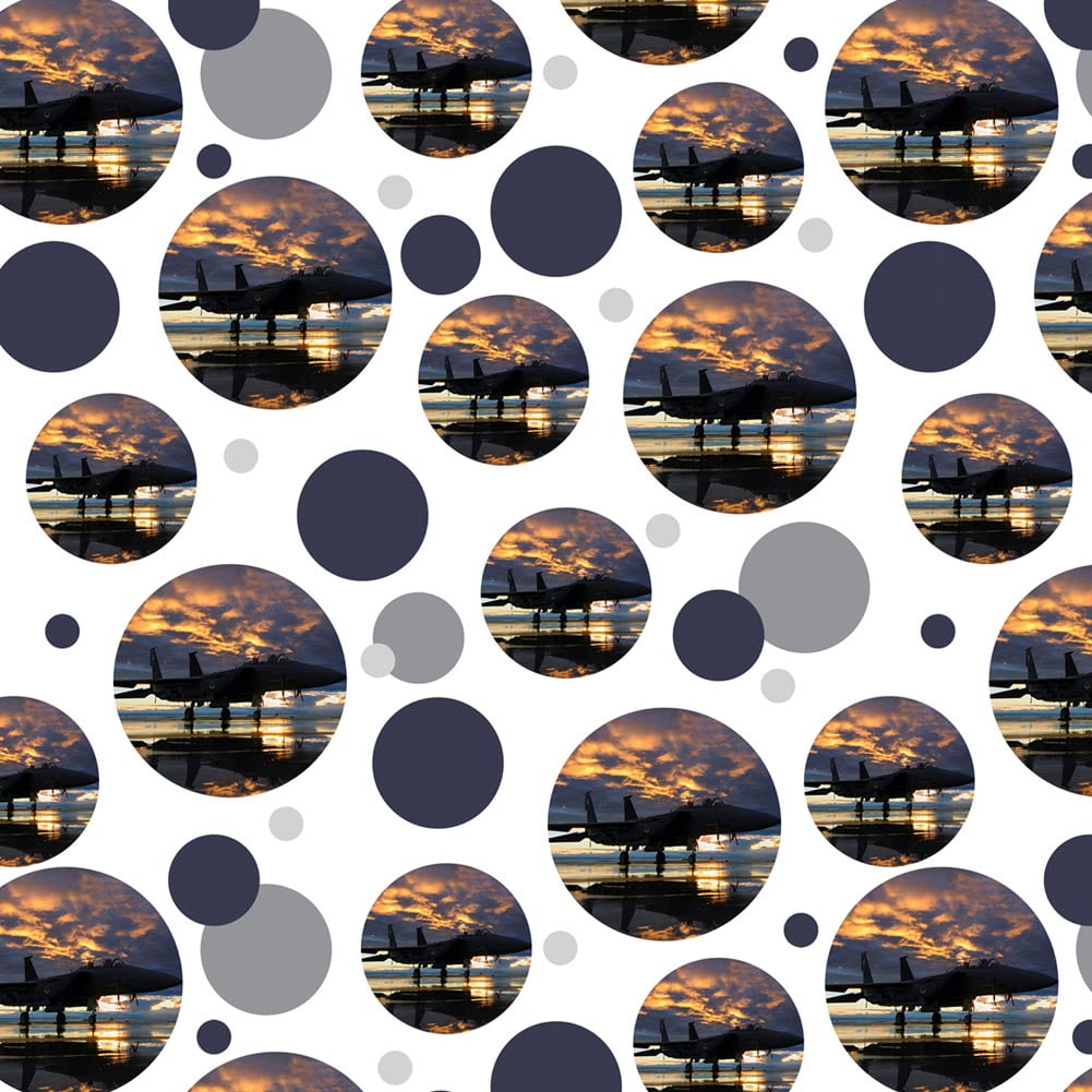 Aircraft Jet Fighter at Sunset Air Force Premium Gift Wrap Wrapping