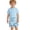 Sky Blue, variant on Boys Swimsuit Shark Cartoon Print Swim Trunks Checkered Hawaiian Beach Surf Shorts Boys Rash Guard Swimsuit Set Sky Blue 6 M-12 M