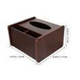 thumbnail image 2 of FENGGUIQU Wooden Bedside Organizer Box for Tissues, Pens, Remotes - Simple Design, Compact 7.5×6.7×4.3in Storage Solution, 2 of 6
